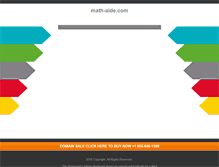 Tablet Screenshot of math-aide.com